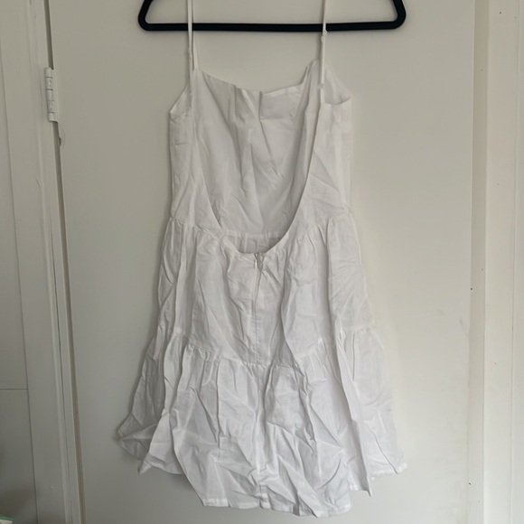 PepperMayo White Love Signs Linen Mini Dress - Picture 4 of 8